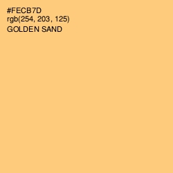 #FECB7D - Golden Sand Color Image